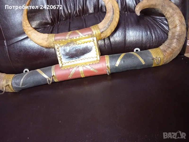 ретро   закачалка  с  рога , снимка 1