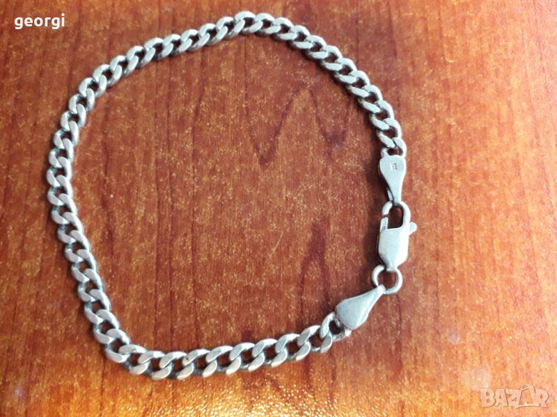 Сребърна гривна , снимка 1