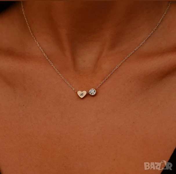 персонализирано колие с буква , снимка 1