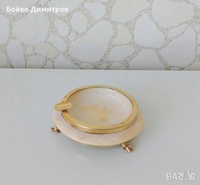 Мраморен пепелник, снимка 1