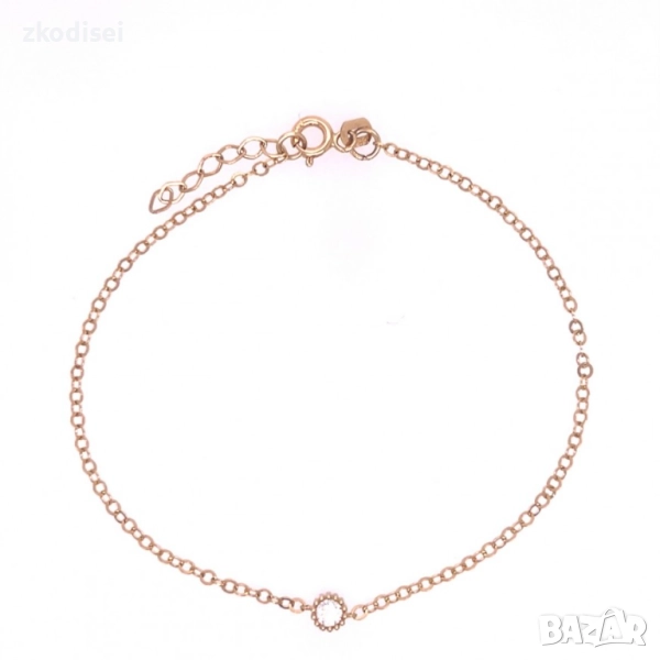 Златна дамска гривна 1,05гр. 19,0см. 14кр. проба:585 модел:33720-4, снимка 1