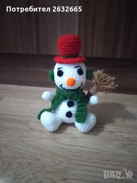 Плетен снежен човек , снимка 1