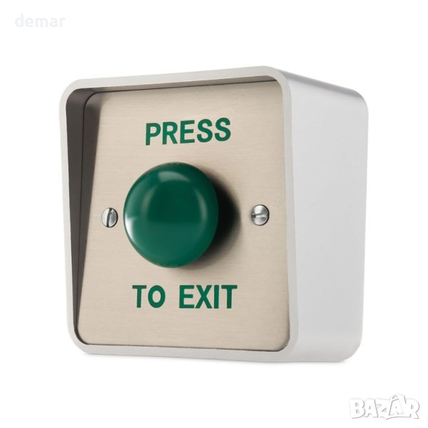 SecureMyDoor Outdoor IP65 Бутон НАТИСНЕТЕ ЗА ИЗХОД, превключвател за отключване на врата, снимка 1