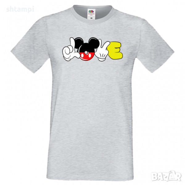 Мъжка тениска Mickey Love Подарък,Изненада,Рожден ден, снимка 1