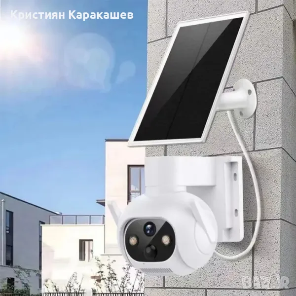 Соларна камера водоустойчива с WiFi и 6mpx iCSee, снимка 1