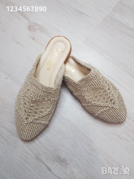 Нов модел плетени чехли 2023, снимка 1