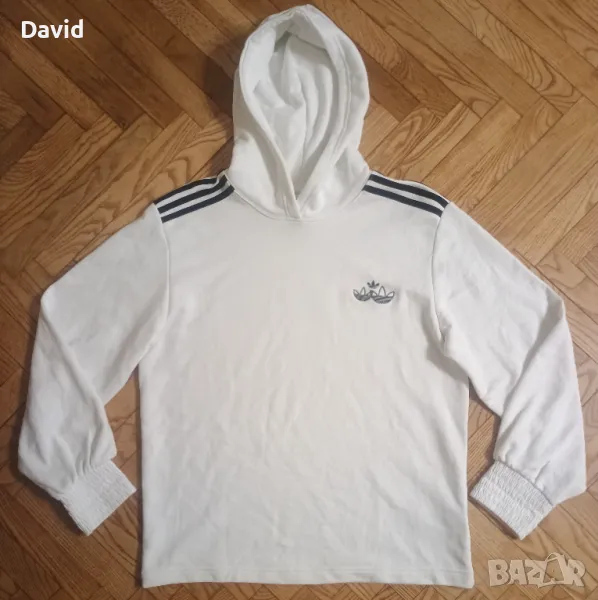 Оригинален дамски суичър/блуза Adidas Smoked Cuff Hoodie, снимка 1
