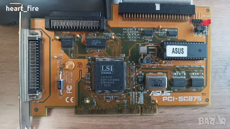 ASUS PCI-SC875 SCSI контролер, снимка 1