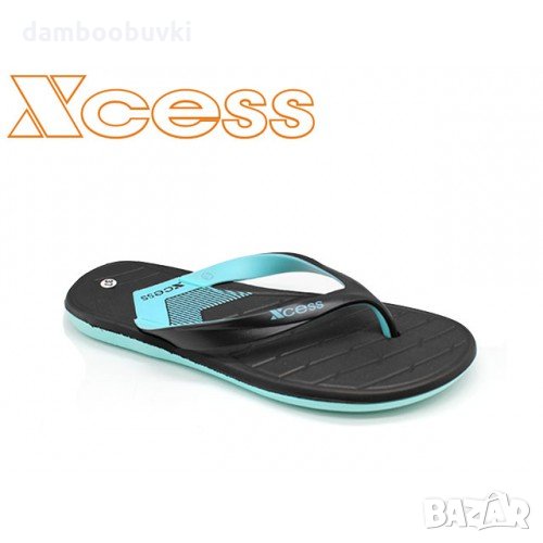 Дамски джапанки XCESS черно/тюркоаз 36/41, снимка 1