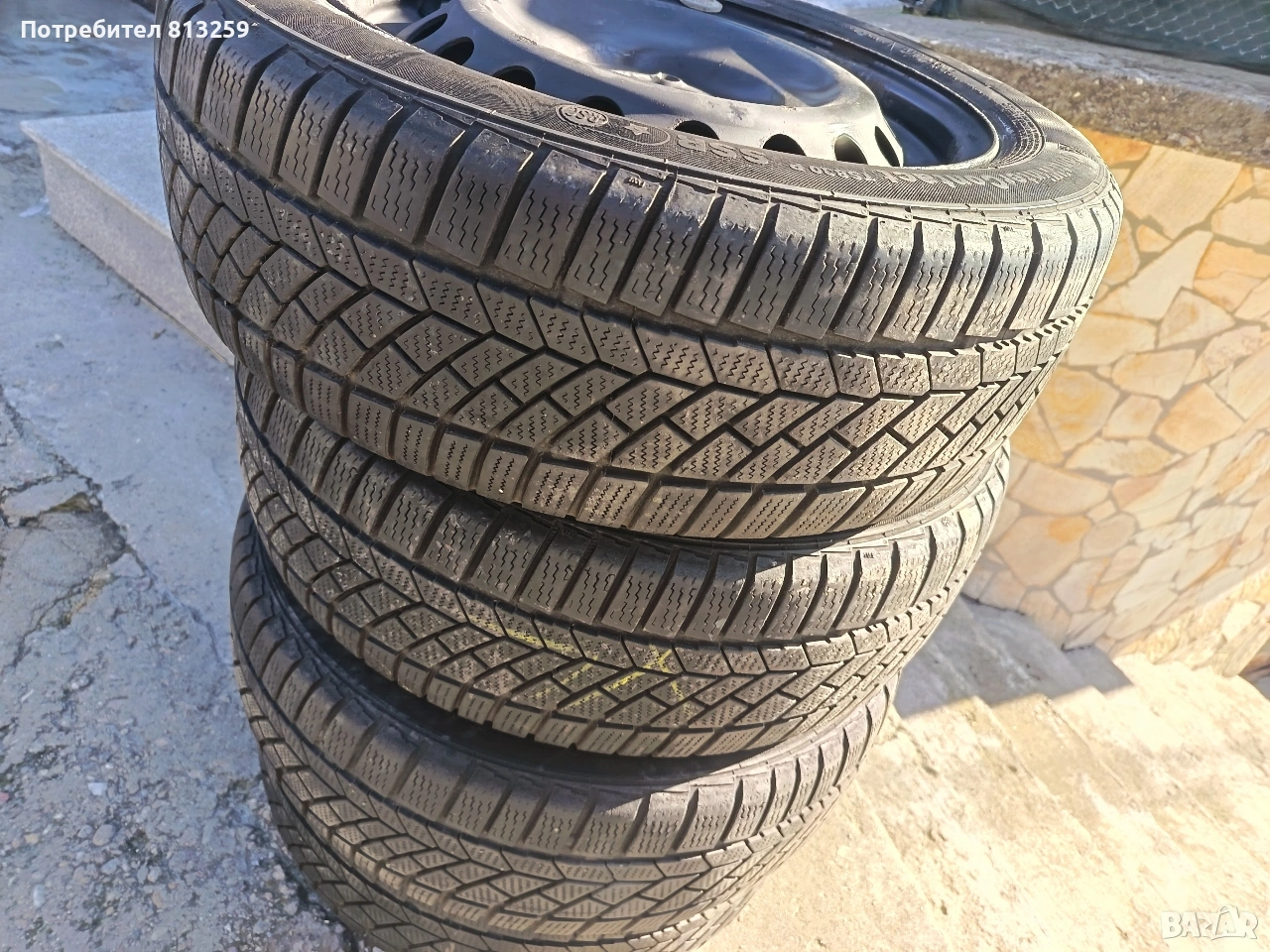 Зимни Гуми С метални Джанти , снимка 1