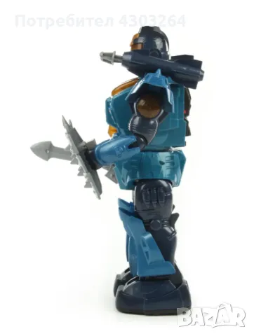 Играчка робот с ефектно осветление, комплект оръжия и подвижни елементи., снимка 7 - Други - 48014282