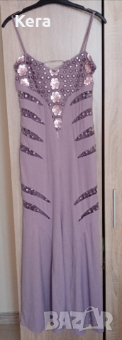 Лилава бална рокля