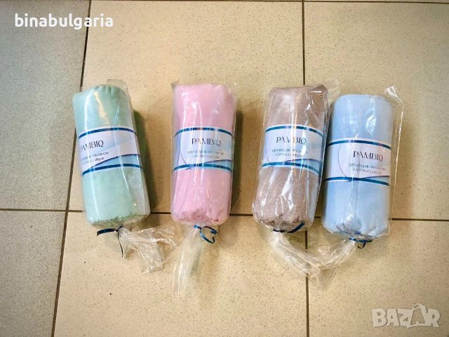 Ново! Чаршафи с ластик и калъфки, снимка 2 - Спално бельо - 44210746