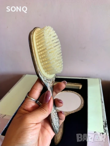 Луксозен Дамски Посребрен Комплект, снимка 8 - Други - 50597715