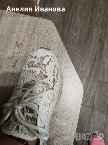 Сникърси - дантела, снимка 4 - Дамски ежедневни обувки - 51760779