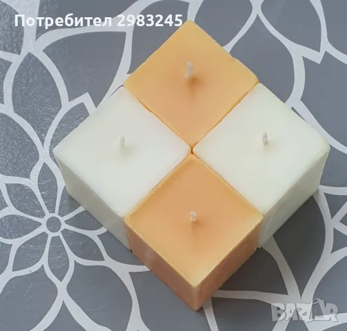 Квадратни свещи , снимка 3 - Декорация за дома - 49782001