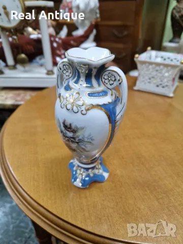 Страхотна рядка антикварна колекционерска порцеланова вазичка Royal Dux , снимка 5 - Колекции - 48422596