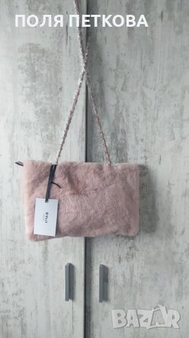 Розова пух чантичка , снимка 2 - Чанти - 39403345