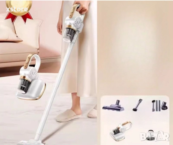 Безжична преносима прахосмукачка с голямо засмукване за отстраняване на ултравиолетови акари 3 в 1, снимка 3 - Прахосмукачки - 52795896