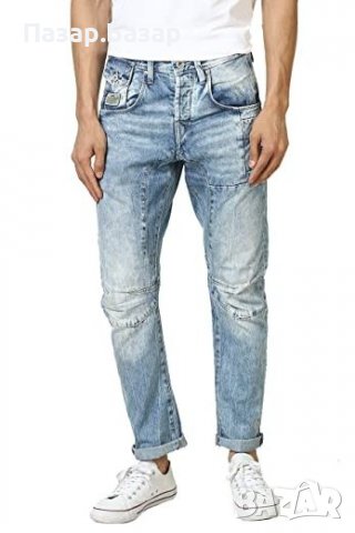 JACK & JONES STAN Osaka Оригинални Дънки Джинси Светлосини 32х32 (48-M), снимка 9 - Дънки - 39216797