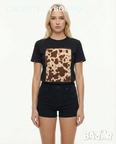 Дамска тениска с леопард