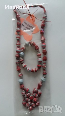 Ръчна изработка на бижута от хартия и квилинг, снимка 4 - Колиета, медальони, синджири - 32110386