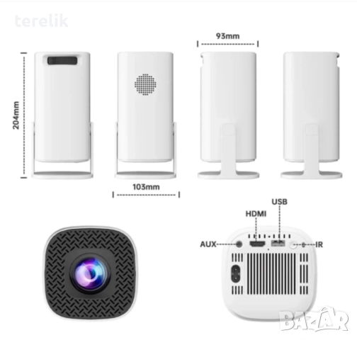 % Нов S40Max 450 Смарт проектор и игрова конзола с 35 000 вградени игри 4K, Android 11, снимка 8 - Плейъри, домашно кино, прожектори - 52379661