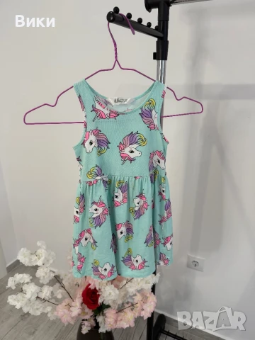 Рокля в 8 разцветки 2-4г детска рокля , снимка 2 - Детски рокли и поли - 50737992