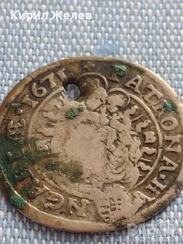 Сребърна монета 6 кройцера 1671г. Леополд първи Кремниц Унгария 12217, снимка 8 - Нумизматика и бонистика - 42915324