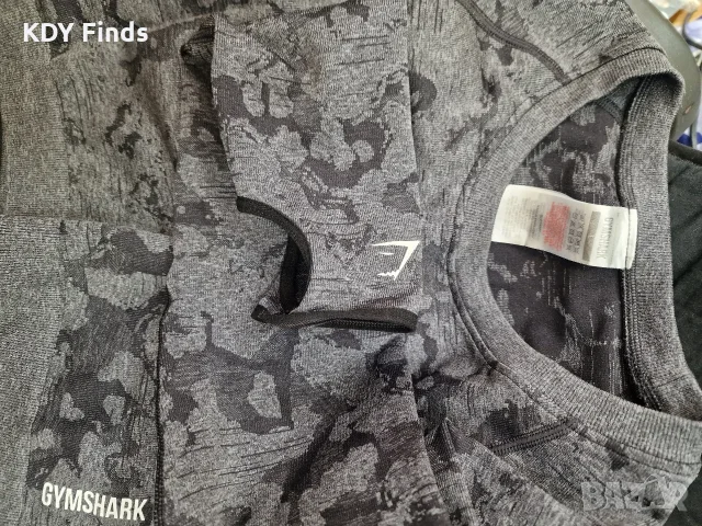 Gymshark Camo късо горно м/л, снимка 10 - Спортни екипи - 56288496
