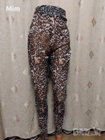 XL/3XL Еластичен прозрачен клин в черно,анимал принт , снимка 9 - Клинове - 50888477