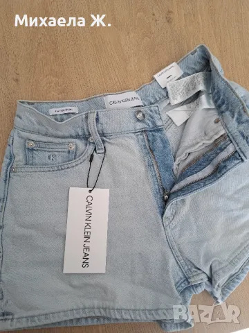 Нови къси дънкови панталони Calvin Klein , снимка 7 - Къси панталони и бермуди - 49389617