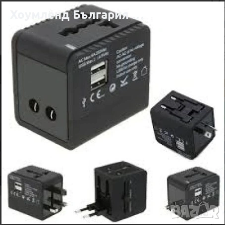 Универсален адаптер за контакт с USB и всички международни стандарти, снимка 2 - Друга електроника - 54332242