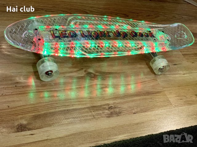 Пениборд светещ/Скейтборд/Penny board led light, снимка 3 - Скейтборд, ховърборд, уейвборд - 30892517