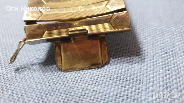 Изящна позлатена винтидж гривна, снимка 5 - Антикварни и старинни предмети - 52315311