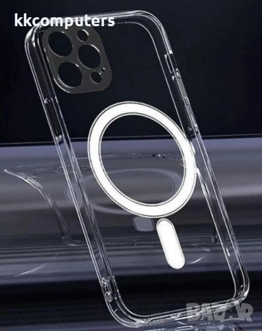 Калъф Акрилен Силикон Рамка MagSafe / Прозрачен / за iPhone 17 Pro Max 6.9 Баркод : 3132668
