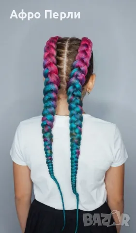 🩵Боксьорски Плитки❤️ Box braids Детски прически Опашки Бохо Туистъри Ариел Къдрици Афро Канекалон , снимка 6 - Аксесоари за коса - 55848219