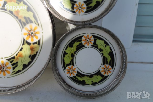 Порцеланов поднос Чехословакия 1980 година, снимка 5 - Колекции - 39519026