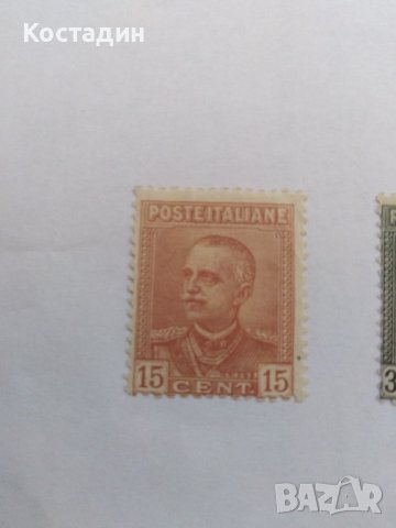 Пощенска марка 2бр Италия 15 и 35 цента, снимка 2 - Филателия - 40004244