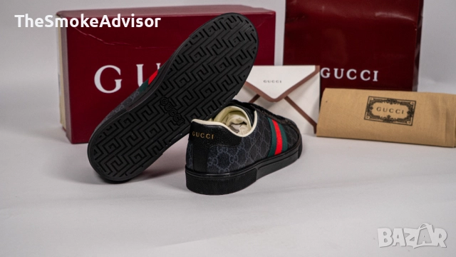 Обувки Gucci Ace sneaker with Web, снимка 5 - Маратонки - 52299275