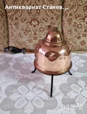 ⚜️🍵 Меден чайник с ръчна изработка и калайдисан интериор – ГОДЕН ЗА УПОТРЕБА ⚜️, снимка 5 - Аксесоари за кухня - 52125513