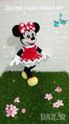 Мини Маус-ръчна изработка-45см, снимка 3 - Плюшени играчки - 42915035