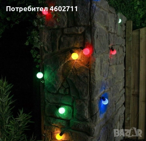 Гирлянд от крушки, снимка 2 - Лампи за стена - 51925752