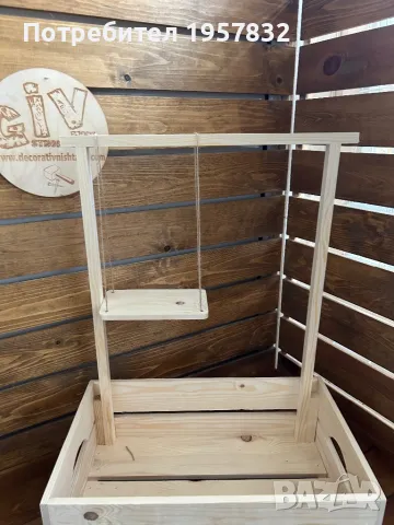 Бебешка щайга/ гардеробче за кръщене, изписване , подаръци от дърво, снимка 11 - Други - 48968246