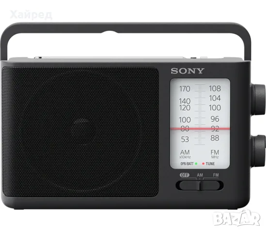 Sony ICF-506 Преносимо Радио С Мрежово Захранване / Батерии Черно, снимка 2 - Радиокасетофони, транзистори - 55931222