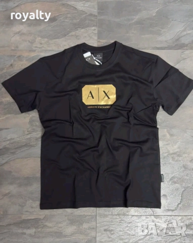 Armani Exchange Нова Черна Мъжка Тениска Армани
