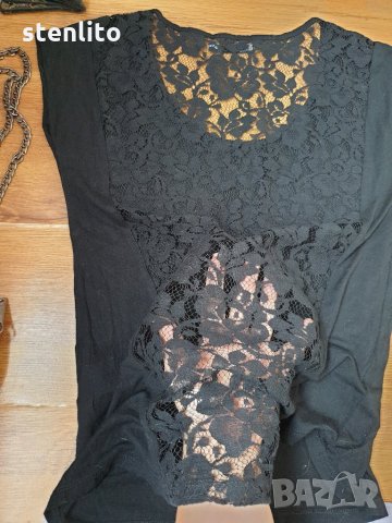 Блузка с дантелен гръб Soaked in Luxury, снимка 9 - Туники - 29413548