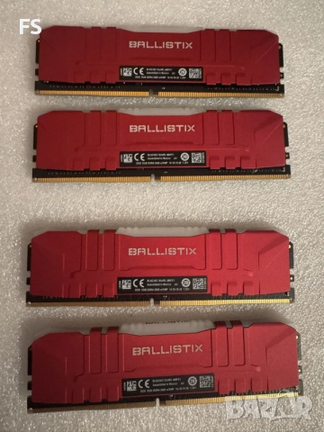 4x8=32 GB DDR4 RAM Crucial Balistics RGB, снимка 3 - RAM памет - 56247359