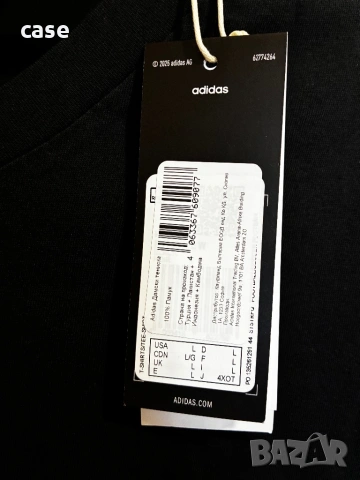 Adidas дамска тениска L размер 100-%памук Нова, снимка 2 - Тениски - 54215061