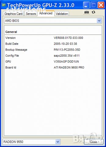 Видео карта ATi Radeon Sapphire 9550 128MB DDR 128bit  AGP, снимка 12 - Видеокарти - 34250030